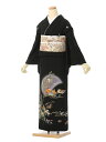 【レンタル】留袖 レンタル フルセット Mサイズ 145cm~155cm 13号まで 黒留袖 レンタル 50代 60代 末広付 結婚式 母親 和服 列席 親族 着物 送料無料 新品足袋プレゼント 小物一式付 草履バッグセット付 五つ紋 五三桐 結婚式 正装 和服 お値打ち 仲人 4K412