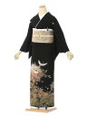 【レンタル】留袖 レンタル フルセット Mサイズ 145cm~155cm 13号まで 黒留袖 レンタル 50代 60代 末広付 結婚式 母親 和服 列席 親族 着物 送料無料 新品足袋プレゼント 小物一式付 草履バッグセット付 五つ紋 五三桐 結婚式 正装 和服 お値打ち 仲人 74A223