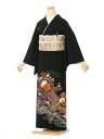 【レンタル】留袖 レンタル フルセット Mサイズ 150cm~158cm 13号まで 黒留袖 レンタル 30代 40代 末広付 結婚式 母親 和服 列席 親族 着物 送料無料 新品足袋プレゼント 小物一式付 草履バッグセット付 五つ紋 五三桐 結婚式 正装 和服 お値打ち 仲人 4K427