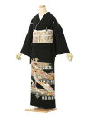 【レンタル】留袖 レンタル フルセット Mサイズ 150cm~160cm 13号まで 黒留袖 レンタル 50代 60代 末広付 結婚式 母親 和服 列席 親族 着物 送料無料 新品足袋プレゼント 小物一式付 草履バッグセット付 五つ紋 五三桐 結婚式 正装 和服 お値打ち 仲人 4A1114