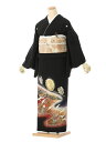 【レンタル】留袖 レンタル フルセット LLサイズ 150cm~154cm 15~19号 黒留袖 レンタル 50代 60代 末広付 結婚式 母親 和服 列席 親族 着物 送料無料 新品足袋プレゼント 小物一式付 草履バッグセット付 五つ紋 五三桐 結婚式 正装 和服 お値打ち 仲人 8A446