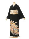 【レンタル】留袖 レンタル フルセット LLサイズ 160cm~164cm 15~19号 黒留袖 レンタル 50代 60代 末広付 結婚式 母親 和服 列席 親族 着物 送料無料 新品足袋プレゼント 小物一式付 草履バッグセット付 五つ紋 五三桐 結婚式 正装 和服 お値打ち 仲人 8A452
