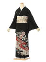 【レンタル】留袖 レンタル フルセット Mサイズ 155cm~163cm 13号まで 黒留袖 レンタル 50代 60代 末広付 結婚式 母親 和服 列席 親族 着物 送料無料 新品足袋プレゼント 小物一式付 草履バッグセット付 五つ紋 五三桐 結婚式 正装 和服 お値打ち 仲人 4A1231