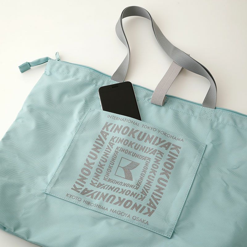 紀ノ国屋　ショッピング保冷バッグ　ライトブルー