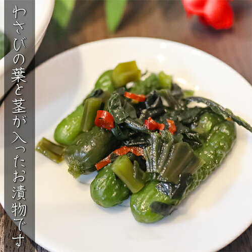 【送料無料】2種類から選べる2個セット わさびちびっこ胡瓜 300g 青唐胡瓜ちびっこ味噌260g ちびっこキュウリ わさび茎 わさび葉 漬物 ご飯のお供 おつまみ 青唐辛子味噌 青唐辛子 ちびっこ味噌　ちびっ子胡瓜 漬物 和風惣菜　ちびっ子味噌 青唐ちびっこ味噌 きゅうり 季折
