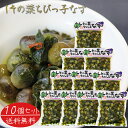 【送料無料】しその葉ちびっ子なす 260g×10個 ご飯のお供 惣菜 ちびっこなす 小なす 紫蘇の葉 漬物 ナス しその葉ちびっこなす ちびっこ茄子 季折