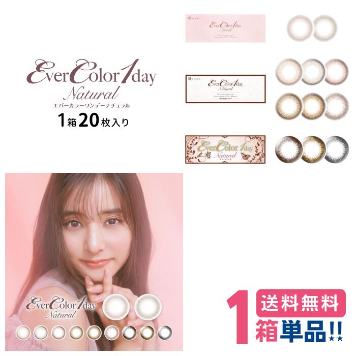  アイセイ エバーカラーワンデーナチュラル（1箱20枚入り）Aisei evercolor1day1daynatural 1日使い捨て カラコン