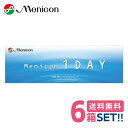 メニコン メニコンワンデー【6箱】（1箱30枚入り）【送料無料】Menicon 1dayoneday 1日使い捨てワンデー クリアコンタクトレンズの商品画像