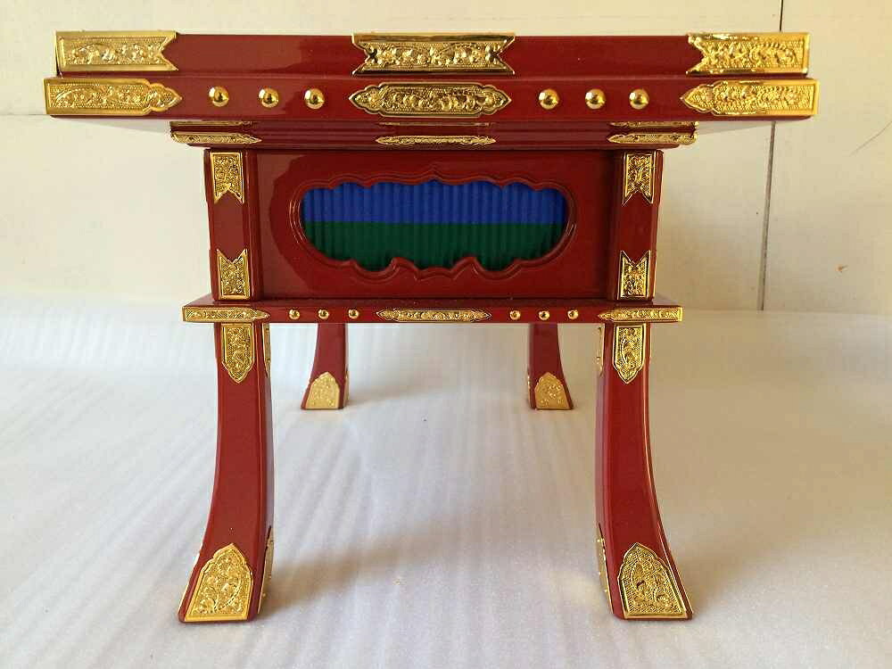 仏具のKISHO 楽天市場店の経積卓　赤卓　寺院仏具｜アングル3