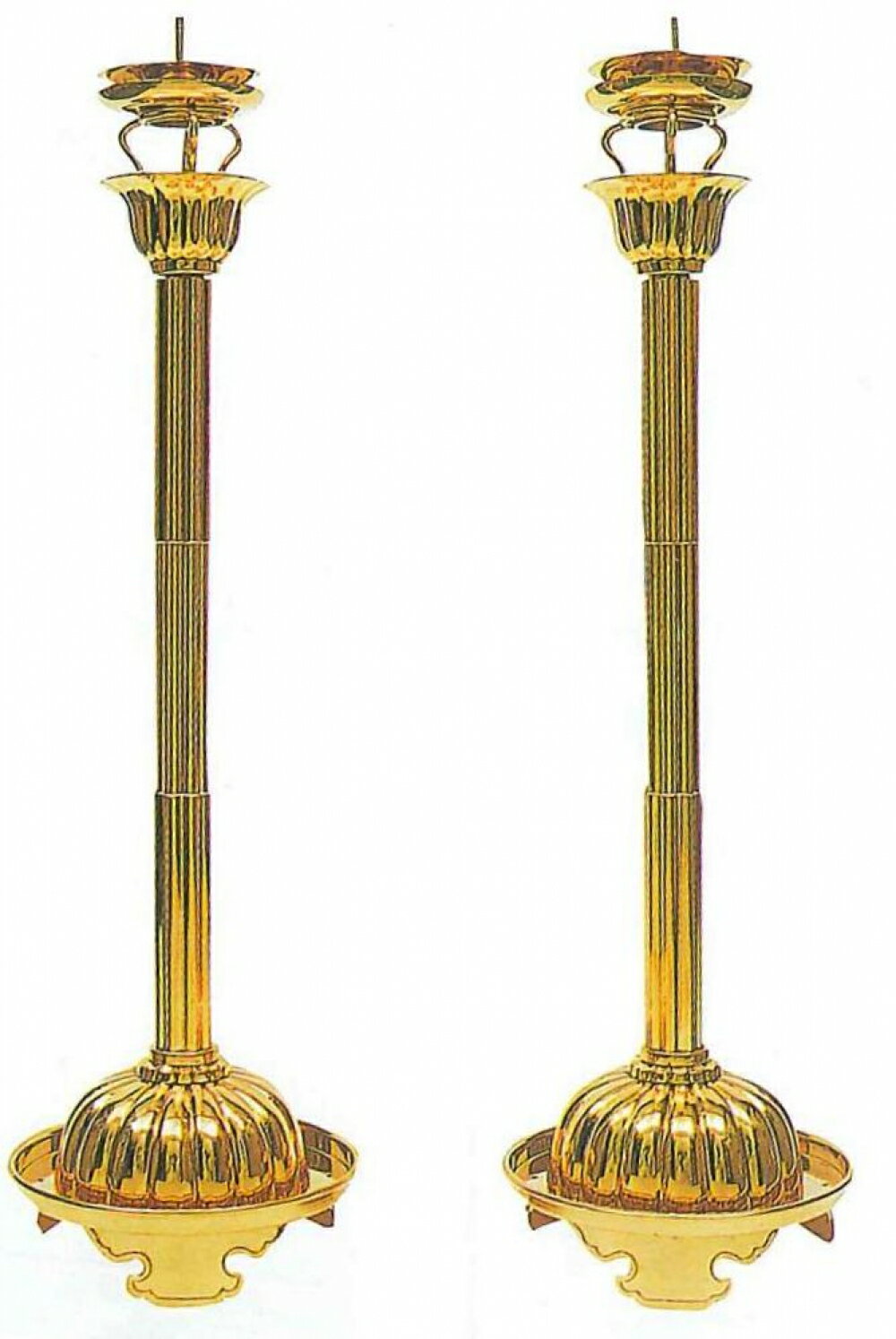 乐天商城 - 菊灯　1対　寺院仏具