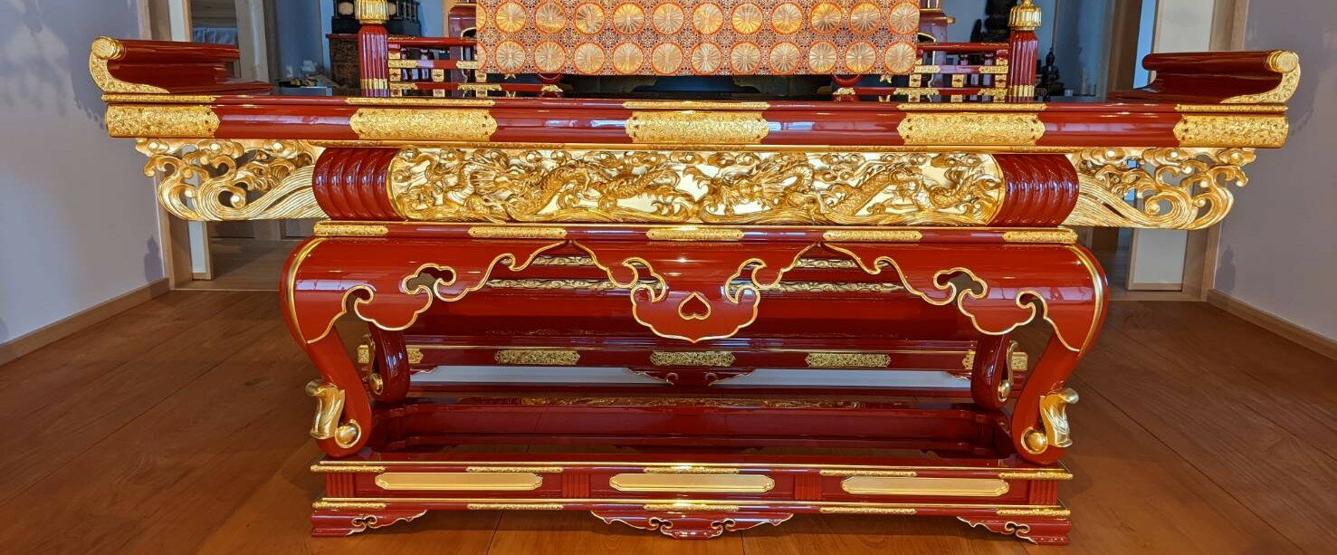 乐天商城 - 前机　須弥型　通し彫り　寺院仏具