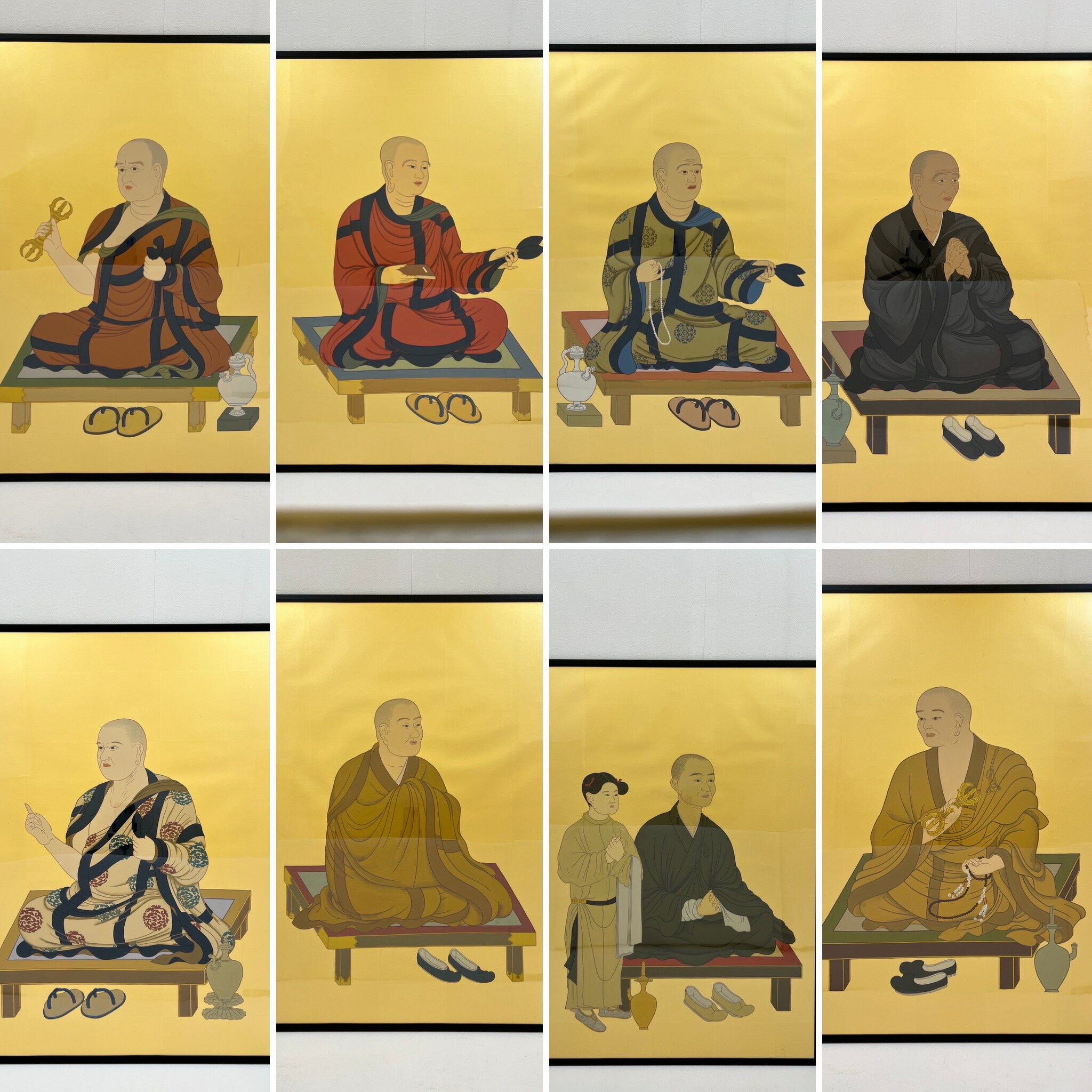 八祖大師 手描き 寺院用仏具