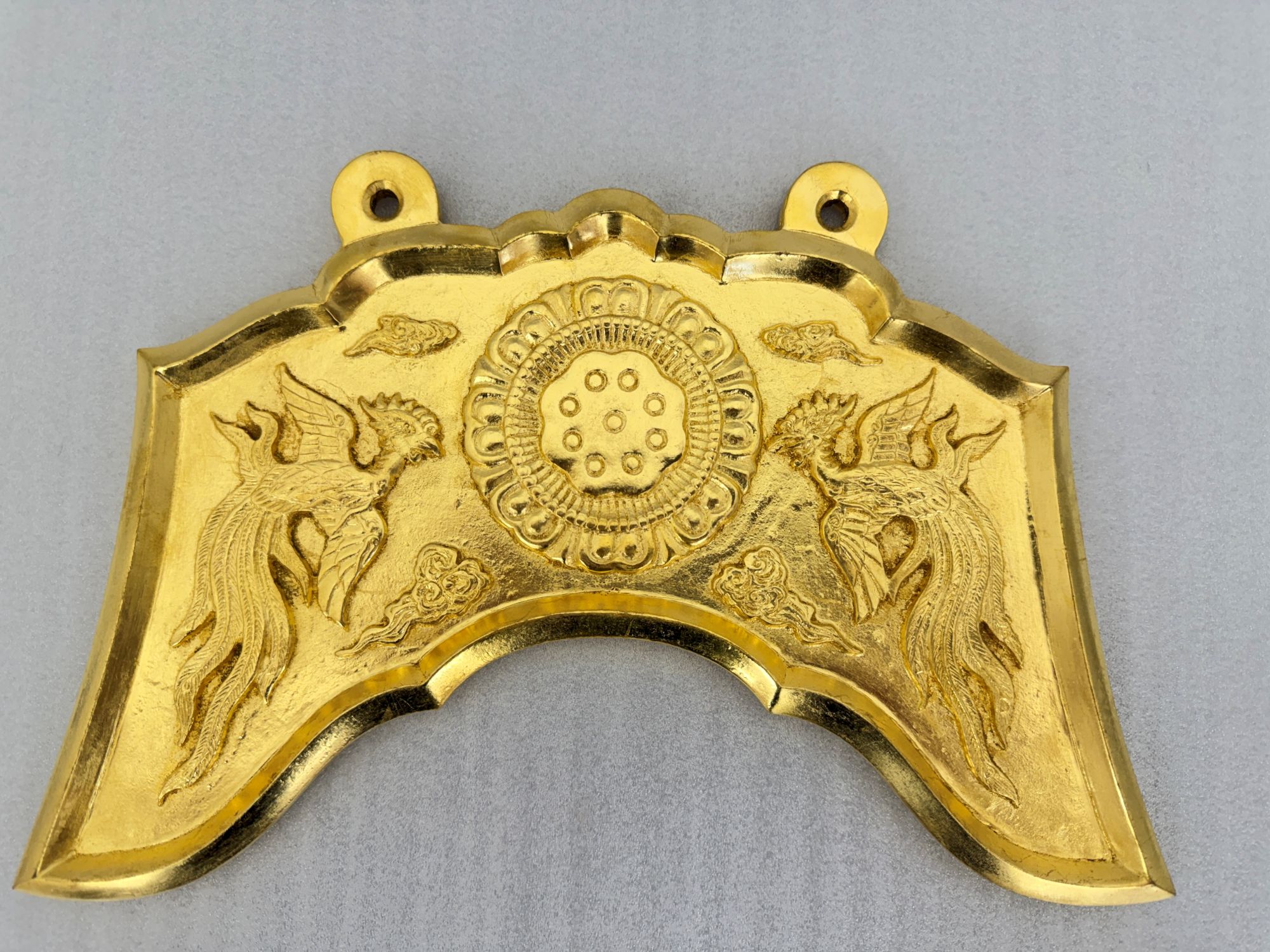 磬 本焼き　金箔仕上げ