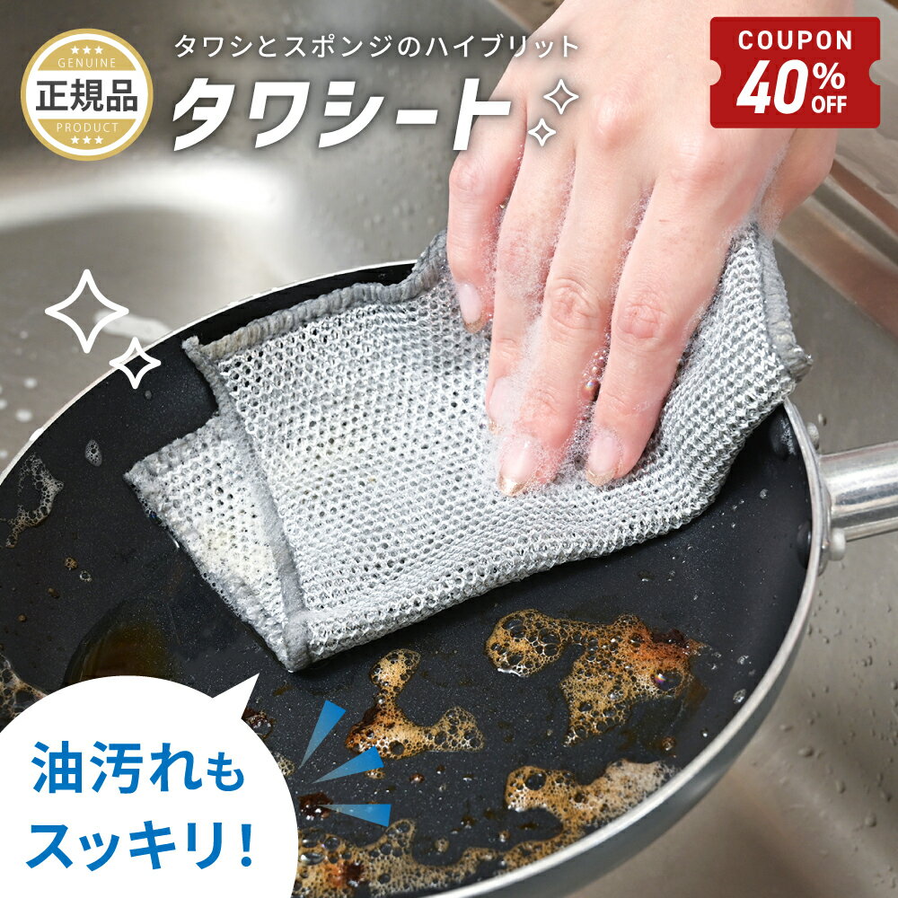 Rakuten - 【6/4-11限定40%OFFクーポン】 ワイヤーふきん 金属ふきん タワシート たわし クロス ふきん スポンジ 10枚セット 20枚セット 合成繊維 金たわし 皿洗い フライパン 鍋 油汚れ 茶渋 水垢 シンク レンジ コンロ 野菜洗い 予洗い 食器用 [ゼロキーパー]