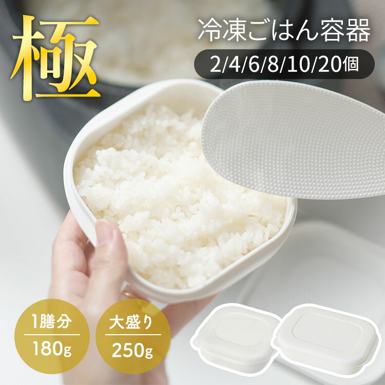 【選べる個数 食洗機対応】 保存容器 マーナ ごはん容器 2個 4個 6個 8個 10個 20個 冷凍ごはん容器 marna お米 冷凍保存 冷凍 容器 ご飯 保存 冷凍ごはん 冷凍 レンジ 冷凍ごはん 炊き立て 極冷凍ごはん容器 レンジ可 お弁当 まとめ買い K748 K783W