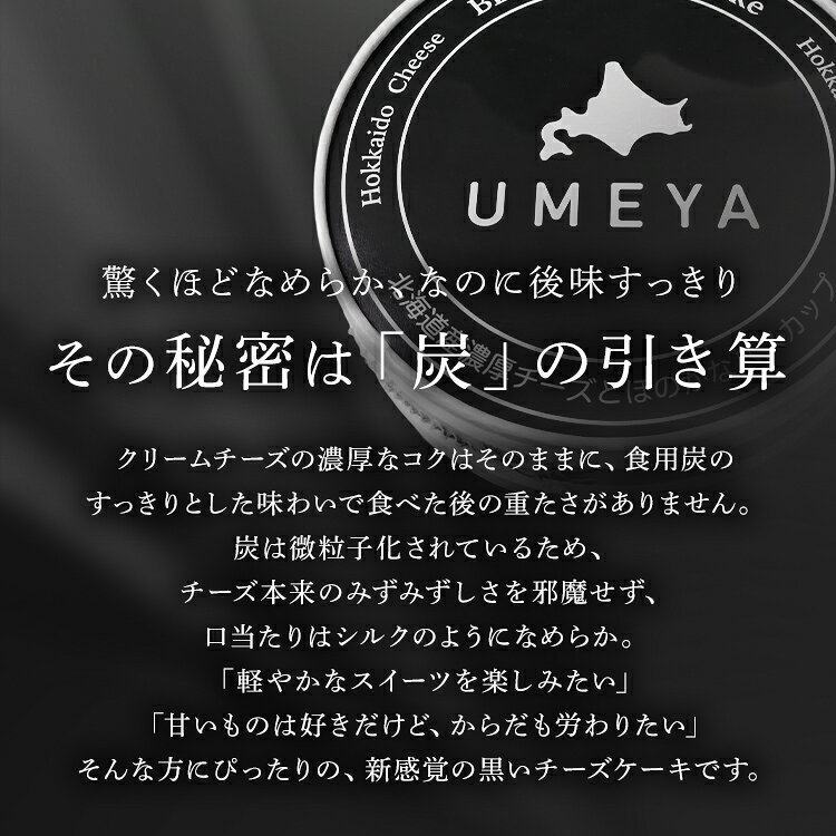 キッチン・雑貨の店 ラクチーナ!の黒いチーズケーキとシューセットA 梅屋 菓子 チーズケーキ 黒 シュークリーム カスタード コーヒー セット 冷凍 【TD】 【代引不可】｜アングル3