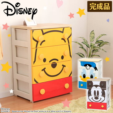 キャラクターチェスト 4段 ミッキー NHG-W554送料無料 ディズニー タンス 完成品 キッズチェスト 引き出し たんす キャラクター キッズ 子供用 子供服 子供部屋 衣装ケース かわいい 収納ボックス 収納ケース アイリスオーヤマ