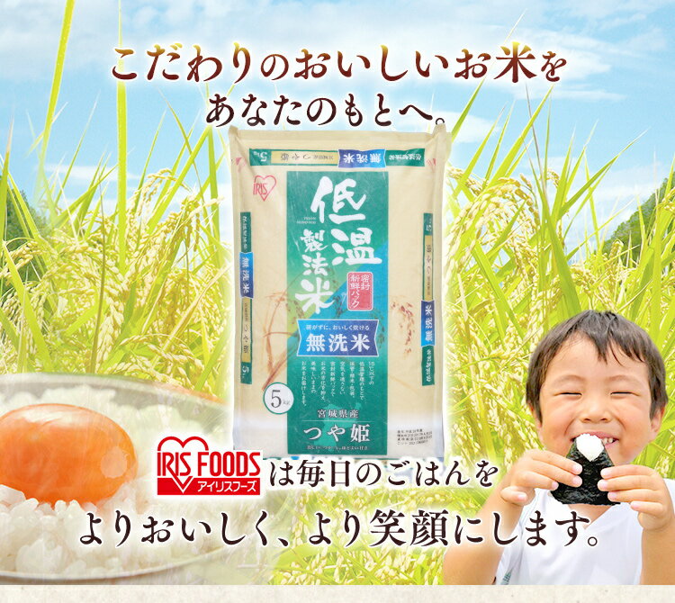 【5kg×2個セット】【令和3年産】米 10kg 無洗米 宮城県産つや姫 低温製法米つや姫 白米 お米 ご飯 白飯 生鮮米 アイリスオーヤマ 送料無料