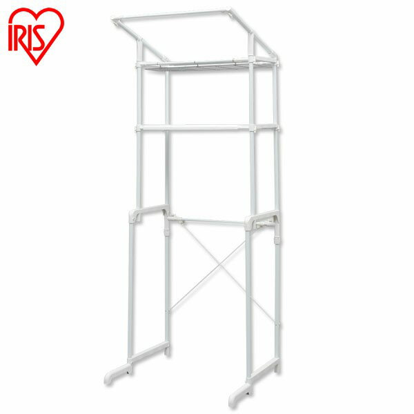 ハンガーバー付ランドリーラック LRH-18Pハンガーバー 洗濯機 ランドリー収納 収納 洗濯機収納 棚付き 一人暮らし 新生活 組み立て簡単 洗剤 柔軟剤 洗...