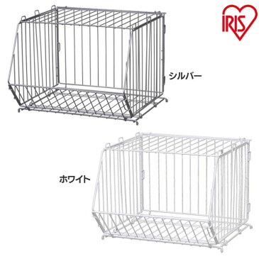 ワイヤースタックボックス WSE-425 シルバー アイリスオーヤマ