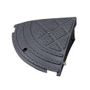 \最大300円OFFクーポン発行中/段差プレート NDP-270C ブラック【幅27×奥行27×高さ10cm】[駐車場/DIY/工具/車庫/道路/段差解消/スロ...