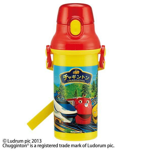 チャギントン　15　直飲プラワンタッチボトル　480ml　PSB5SAN【D】【スケーター 水筒 飲み物 ランチグッズ お弁当グッズ 新生活 新入学 入園 キャラクター プラスチック 直飲み 子供 ショルダー】【楽ギフ_包装】