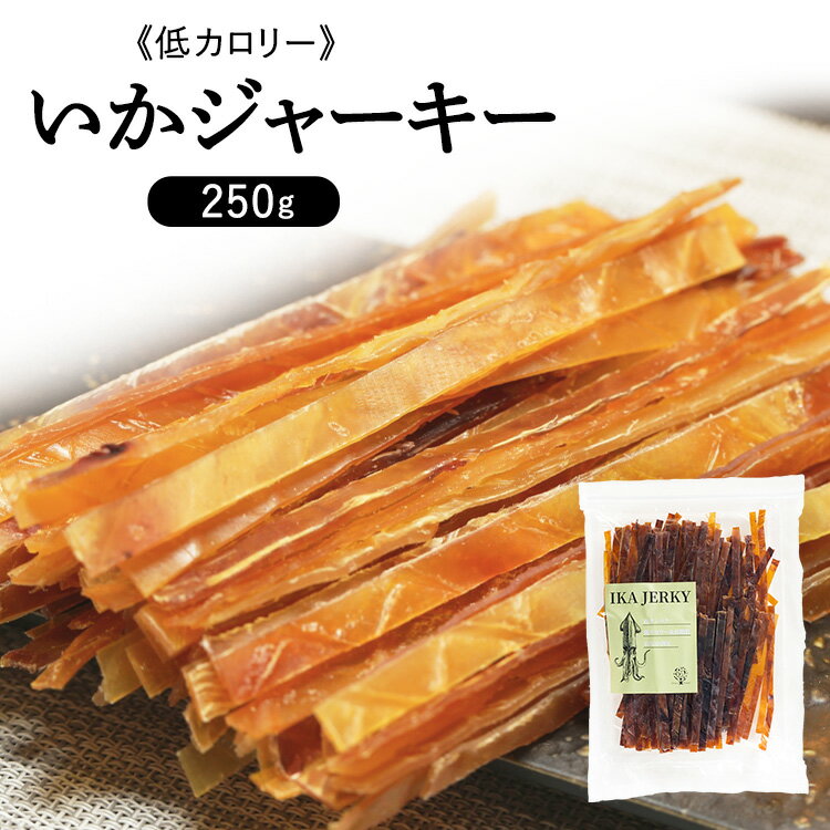 いかジャーキー 250g 送料無料 いか するめジャーキー するめ おやつ 珍味 やみつき おつまみ 家飲み ダイエット 噛む 【D】 【メール便】【代金引換不可・日時指定不可】