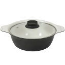 ビストロ・カローレ セラミック卓上鍋20CM IH NQ-0052両手鍋 20cm IH セラミック 卓上 おしゃれ ガラス蓋 蓋付き 調理器具 煮込み