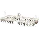 \最大500円OFFクーポン発行中/傾かない ピンチハンガー 省スペース The Hangers 傾かないランドリーハンガー 42P ホワイトグレー 多機能 物...