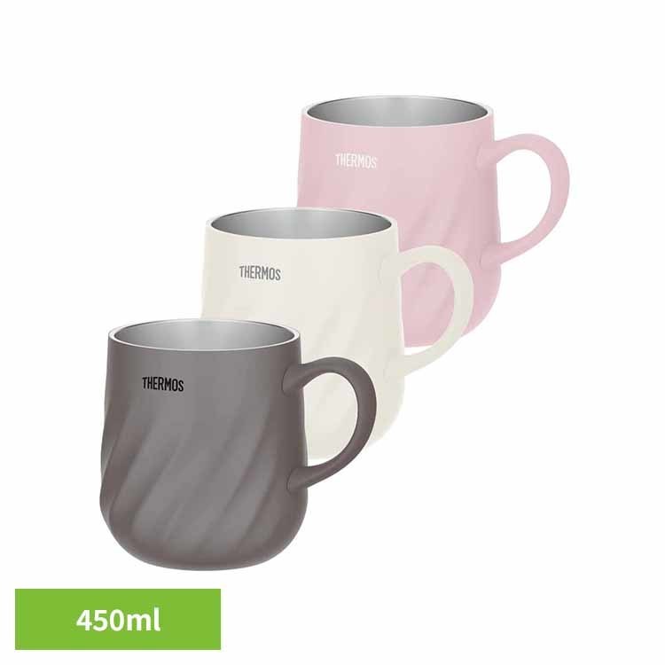 樂天商城 - 真空断熱 マグカップダークグレー JTD-450マグカップ サーモス ステンレスマグ 保温 保冷 食洗器対応 真空断熱 おしゃれ タンブラー アウトドア サーモス株式会社 ダークグレー アイボリー ピンク