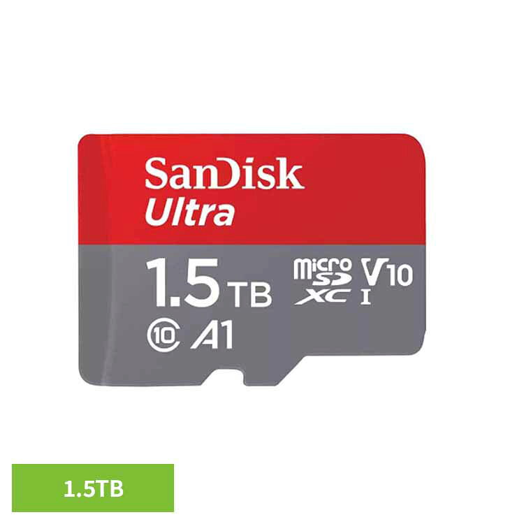SanDisk Ultra microSDXC UHS-Iカード 1.5TB SDSQUAC-1T50-JN3MASDカード 1.5TB sandisk サンディスク コンパクト 大容量 データ保存 高耐久 高画質 サンディスク