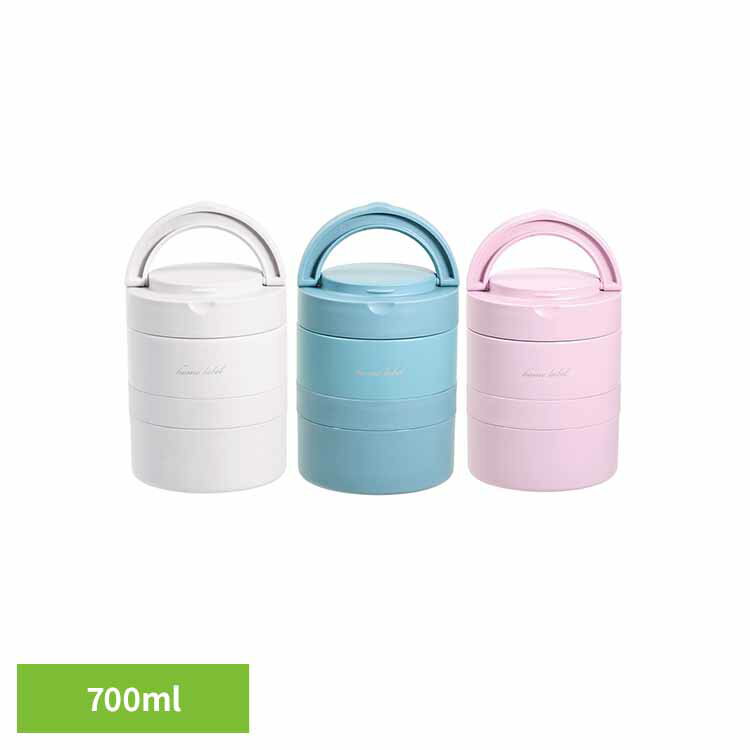 樂天商城 - [ほぼ全品P5倍★18時〜6h]ランチジャー 保温 2段 大容量 700ml 保温弁当箱 女性 男性 弁当箱 ステンレス 真空二重構造 ハンドル付 おかず容器 電子レンジ対応 お弁当箱 女子 レディース 男子 メンズ 連結式ランチジャー パール金属 DC-600 *