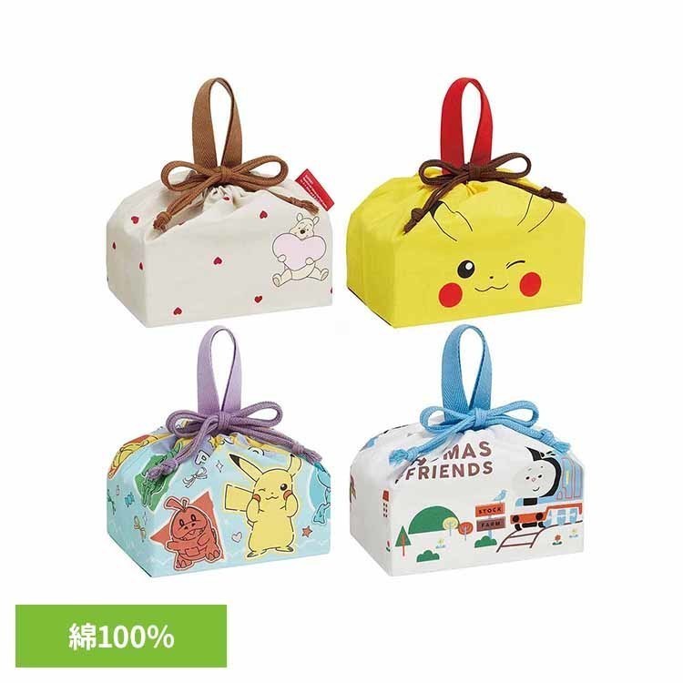 Rakuten - お弁当袋 巾着 幼稚園 ディズニー きかんしゃトーマス つむぱぱ キャラクター 持ち手 マチ付 男の子 女の子 保育園 小学生 入園 入学 子供 大人 ランチバッグ 弁当袋 巾着袋 ランチ巾着 スケーター KB7 * 【メール便】[2606SX]