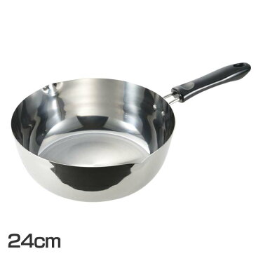 日本製ゆきひら鍋24cm 目盛付雪平鍋 日本製 36570送料無料 IH対応 ガス火対応 ステンレス プロ仕様 片手鍋 24cm ステンレス製 ステンレス製片手鍋 キッチン キッチン用品 調理器具 メモリ付き 目盛り 目盛付 鍋 下村企販【D】【B】【SK】