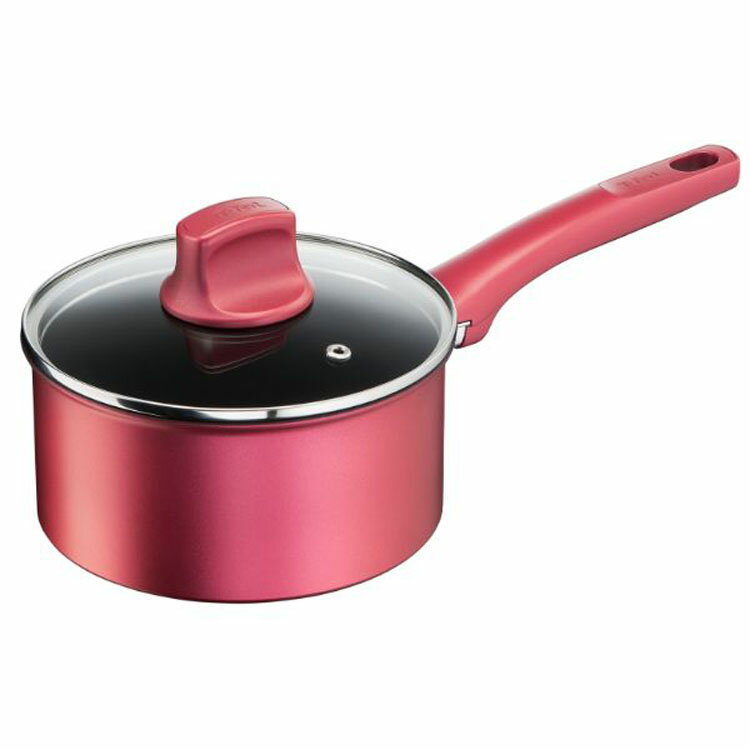 Ih/Gas Compatible - IHルージュ・アンリミテッド ソースパン 18cm G26223送料無料 T-fal フライパン 鍋 片手鍋 IH対応 IH ガス火 取っ手付き 取手付 ティファール