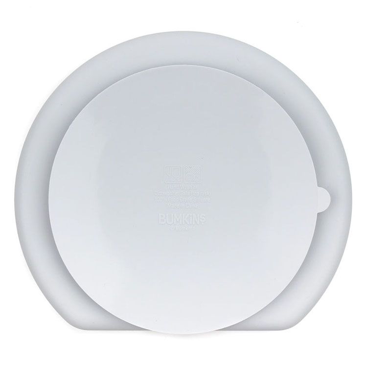 バンキンスシリコンディッシュ BM-GD-GRYシリコンディッシュ お皿 シリコン製 ひっくり返らない バンキンス 食洗機対応 離乳食 吸盤付き ベビー食器 ワンプレート グレー パイナップル【B】 3