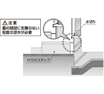 城東テクノ ハウスステップ [CUB-8060S] 段差解消 収納 庭収納 シロアリ対策 エクステリア