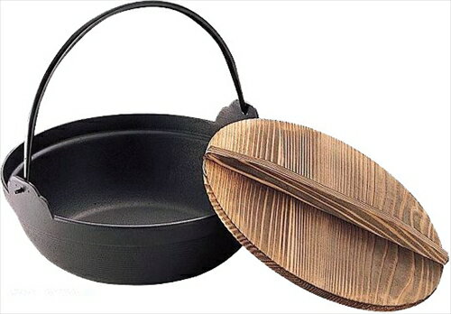 【LINEクーポン配布中】鍋 S鉄鍋 木蓋付 21 [iKENAGA612036] 和風 キッチンアイテム 南部鉄器 池永鉄工