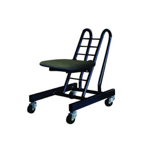 【LINEクーポン配布中】キャスターチェア ムーブスマート [PMS-10] ビニルレザー＆クッション座面タイプ ブラック/ブラック 椅子 日本製 ルネセイコウ メーカー直送