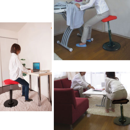 【LINEクーポン配布中】ツイストスツール ラフレシア3 [TWS-190] 座面高さ495-685mm 完成品 日本製 ルネセイコウ メーカー直送 [2]