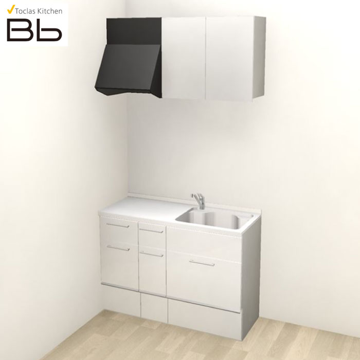 【LINEクーポン配布中】トクラス システムキッチン Bb コンパクトプラン コンロ無し 間口1500 フロアスライド I型 扉グレード D／S／Q／N／Y／Z メーカー直送