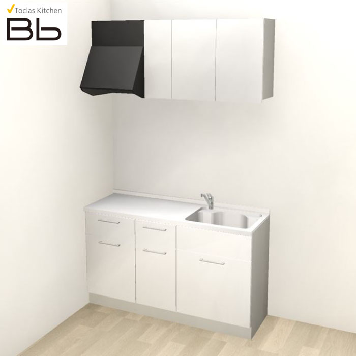 【LINEクーポン配布中】トクラス システムキッチン Bb コンパクトプラン コンロ無し 間口1800 大引出し I型 扉グレード D／S／Q／N／Y／Z メーカー直送