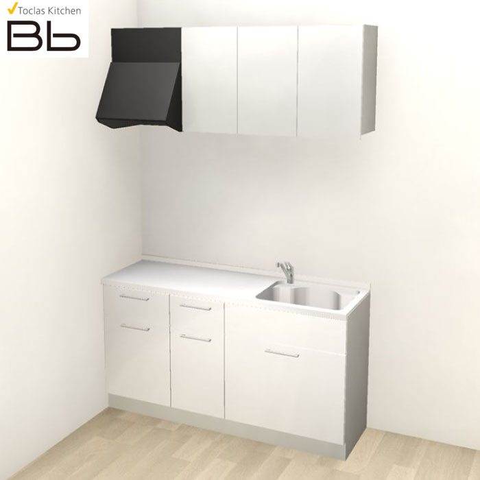 【LINEクーポン配布中】トクラス システムキッチン Bb コンパクトプラン コンロ無し 間口1950 大引出し I型 扉グレード D／S／Q／N／Y／Z メーカー直送
