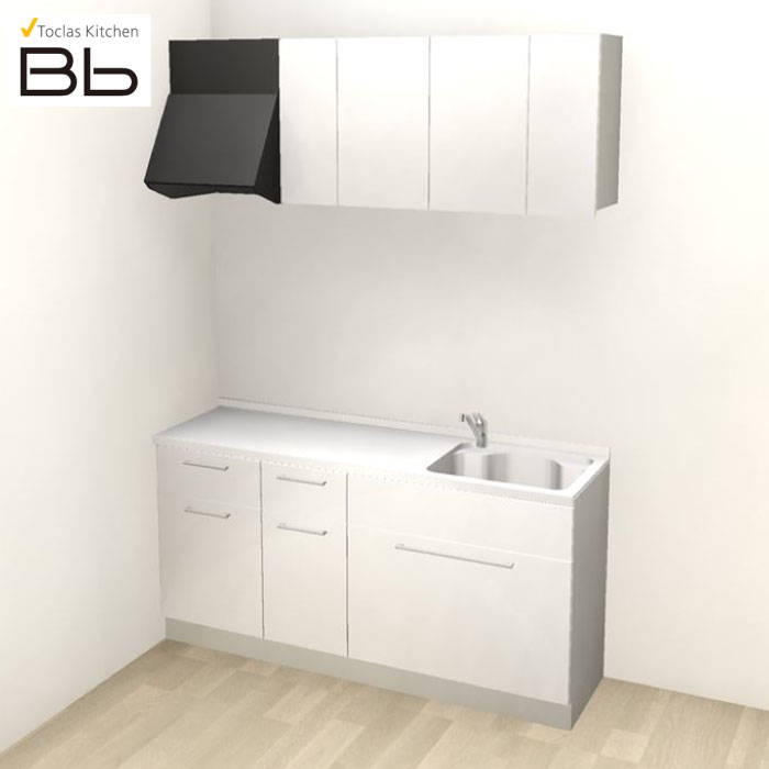 【LINEクーポン配布中】トクラス システムキッチン Bb コンパクトプラン コンロ無し 間口2100 大引出し I型 扉グレード D／S／Q／N／Y／Z メーカー直送