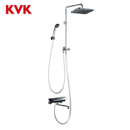Rakuten - 【LINEクーポン配布中】オーバーヘッドシャワー付サーモ(角型)(170パイプ付)・左仕様 KVK [KF3090L] 水栓金具