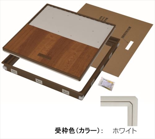 用途戸建て住宅、集合住宅、アパート、ハイツ、店舗、施設など、台所、洗面所、パントリー、クローゼット、寝室、居室など※注意事項※北海道・沖縄・離島配送不可※フロア材は付属しておりません。 ※樹脂製品の為、取扱いにはご注意ください。サイズ外枠寸法 622mm×622mm×高さ71mmカラーホワイト樹脂製の床下点検口(気密タイプ、12mmフローリングフロア用)です。 圧倒的な省施工と独自技術による樹脂蓋の軽量化を実現した、樹脂枠床下点検口です。 素足に優しい樹脂製で、アルミ製などにある不快なひんやり感がなく、安心安全なバリアフリー設計です。 樹脂蓋は薄型化と軽量化を実現した設計で、重量は約5kg！ きしみ、たわみ、床鳴りを軽減しました。100kg荷重でたわみはわずか3mm以下。 フローリング12mmに対応しております。 本製品、床開口寸法606×606mmならびに回転取手切欠き寸法23×91mmは長期使用対応部材CjK部材基準に適合しております。同等品・類似品城東テクノ joto 高気密型床下点検口 標準型 SPF-R6060F12