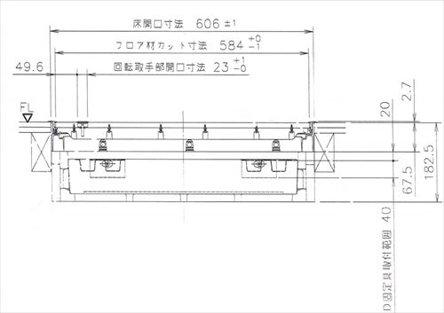 【LINEクーポン配布中】樹脂枠気密断熱型床下点検口 15mmフローリング用 [YT615D-L...