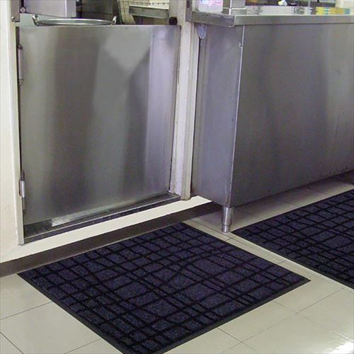 【LINEクーポン配布中】業務用マット スタイルマットU40×60cm [AS00027] シルバー/ブラック クリーンテックス メーカー直送 - 2