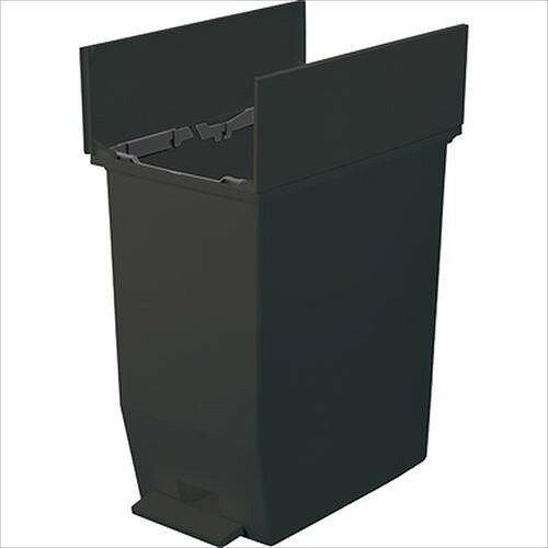 【LINEクーポン配布中】ゴミ箱 SOLOW ペダルオープンツイン45L [RSD78BK] RSD-78BK ブラック W27×D42.5×H48CM AZUMAYA 東谷 メーカー直送 2