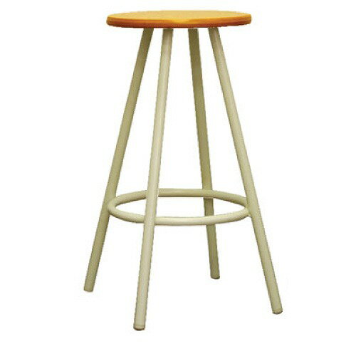 【LINEクーポン配布中】ポルッカ ウッドスツール ナチュラル/ミルキーホワイト [PLKW-04W] 椅子 ルネセイコウ メーカー直送